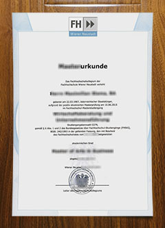 Fachhochschule Wiener Neustadt diploma