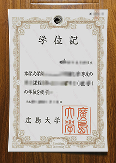 Hiroshima University diploma