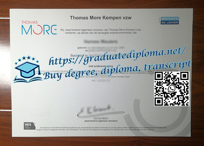 Thomas More Hogeschool diploma