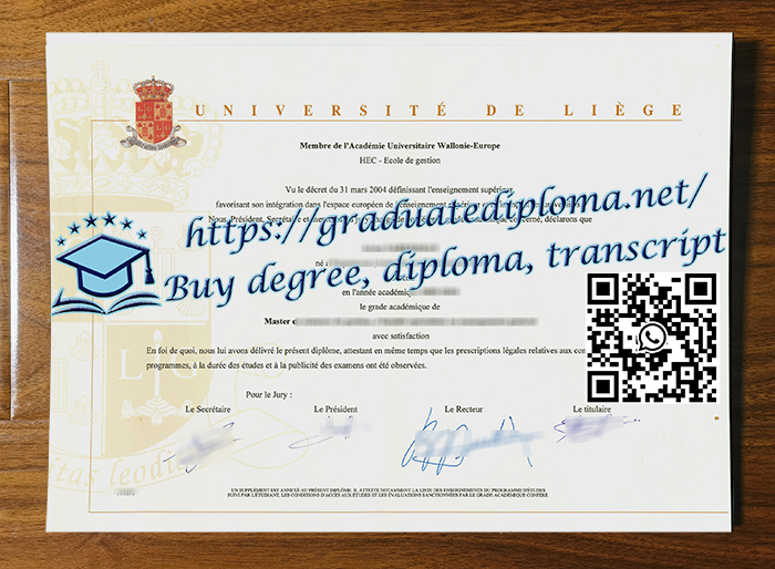 Université de Liège diploma