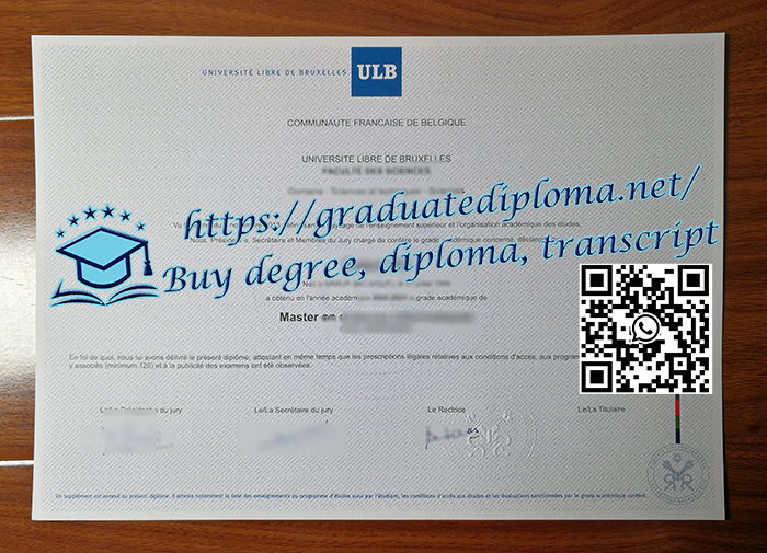Université libre de Bruxelles diploma
