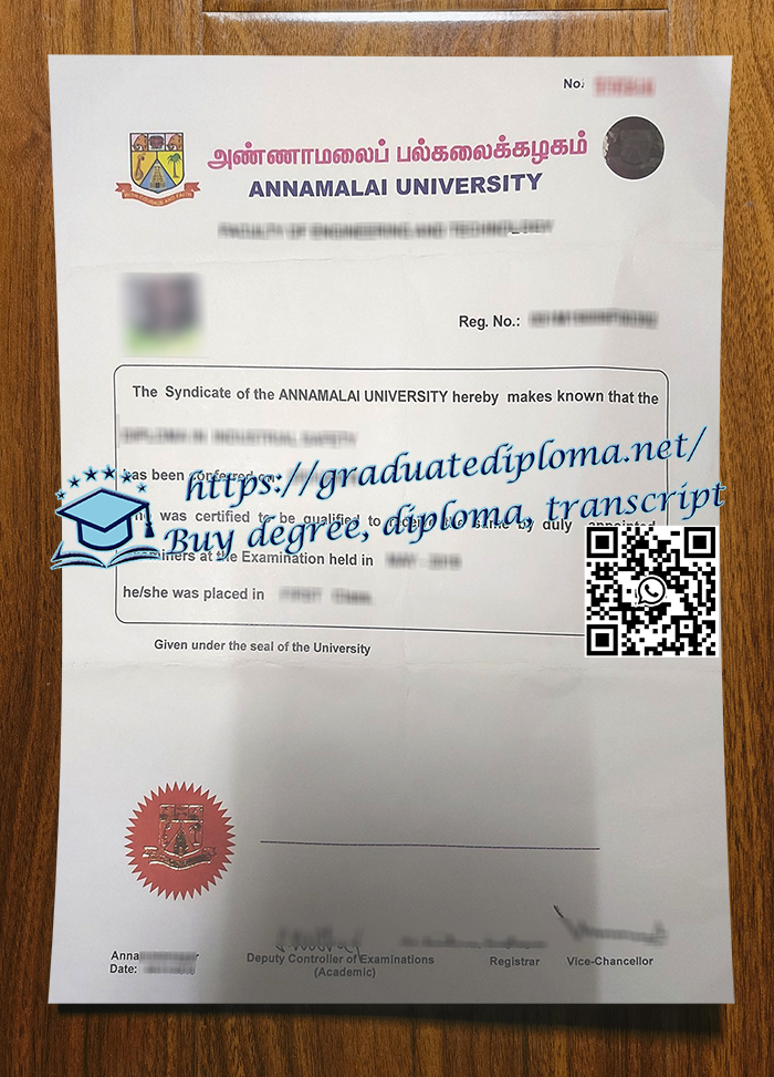 Annamalai University degree