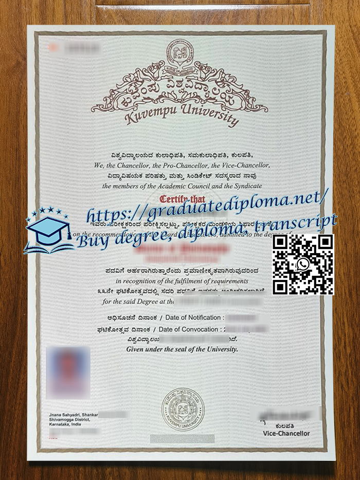 Kuvempu University degree