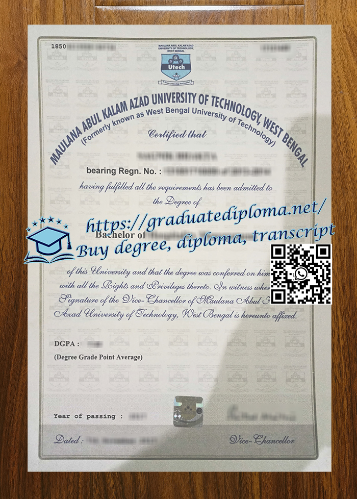 Maulana Abul Kalam Azad University of Technology degree