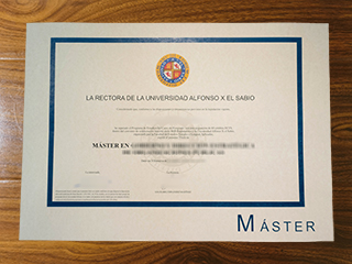 Universidad Alfonso X El Sabio degree