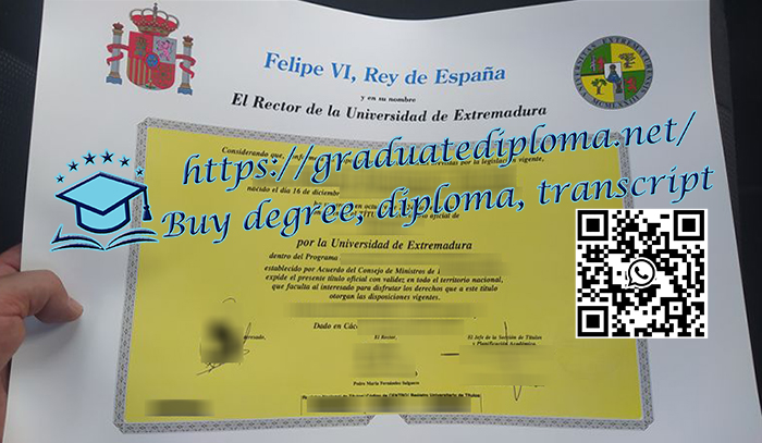 Universidad de Extremadura diploma