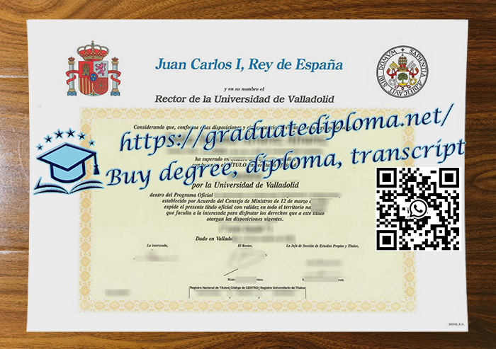Universidad de Valladolid diploma