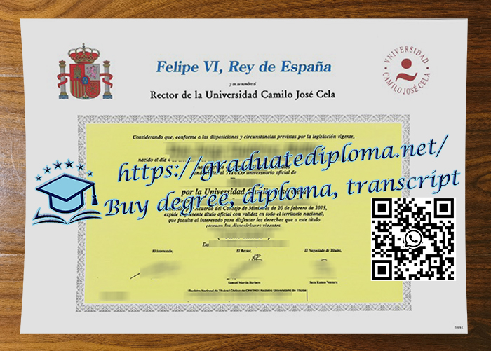 Universidad Camilo José Cela diploma