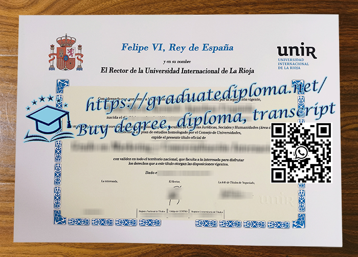 Universidad Internacional de La Rioja diploma