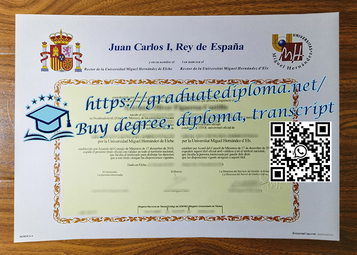 Universidad Miguel Hernandez de Elche degree