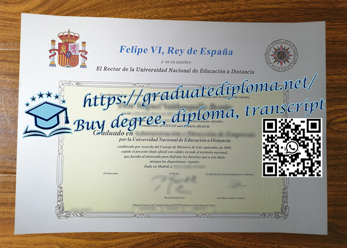 Universidad Nacional de Educación a Distancia diploma