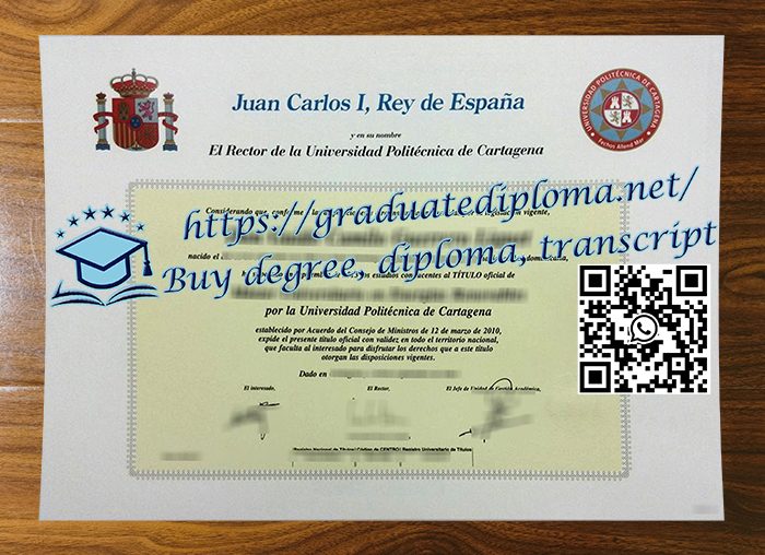 Universidad Politécnica de Cartagena diploma