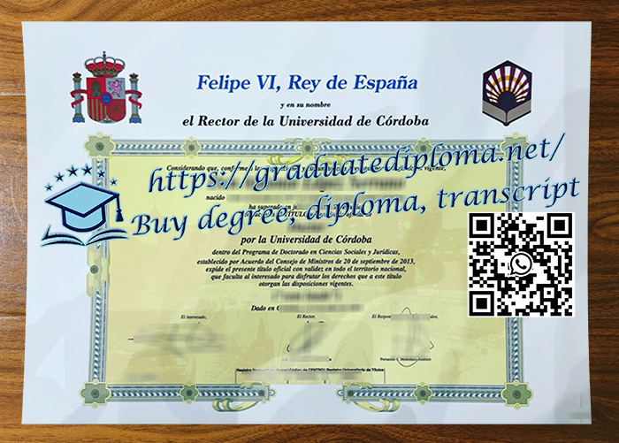 Universidad de Córdoba diploma