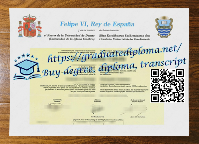 Universidad de Deusto diploma