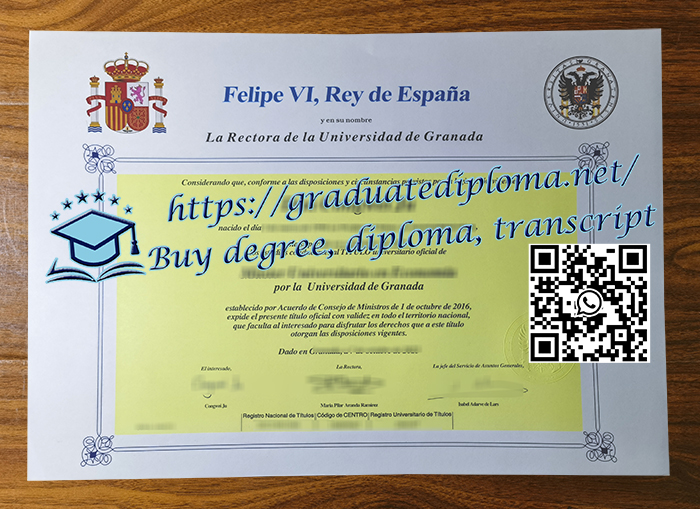 Universidad de Granada diploma