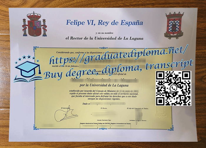 Universidad de La Laguna diploma
