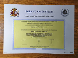 Universidad de Málaga diploma
