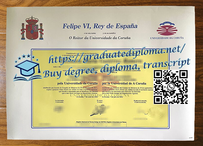 Universidade da Coruña diploma