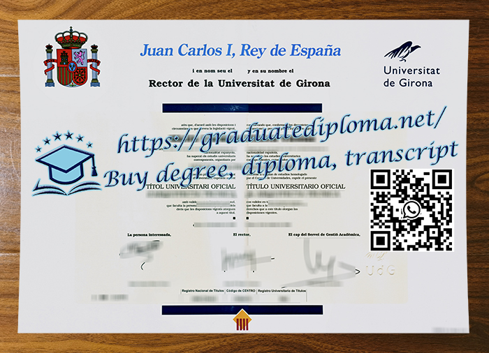 Universitat de Girona diploma