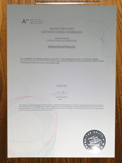 Aalto University diploma