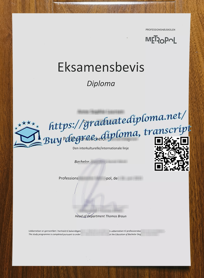 Professionshøjskolen Metropol degree