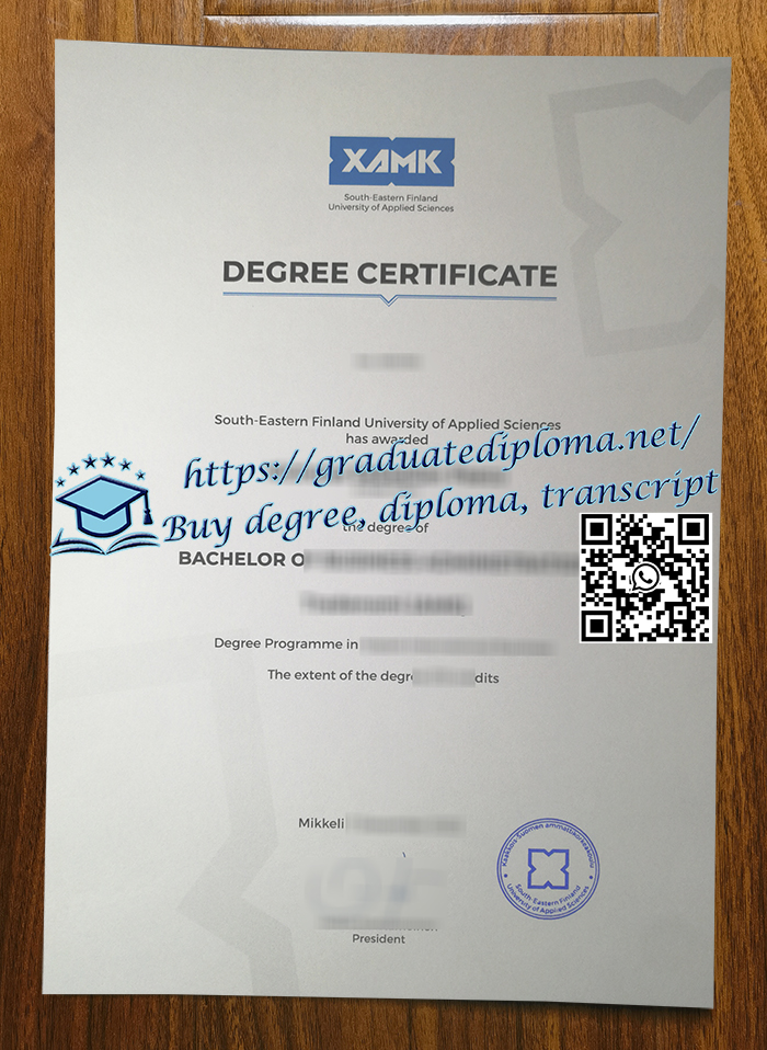 South-Eastern Finland University of Applied Sciences degree