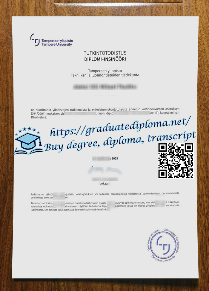 Tampereen yliopisto degree
