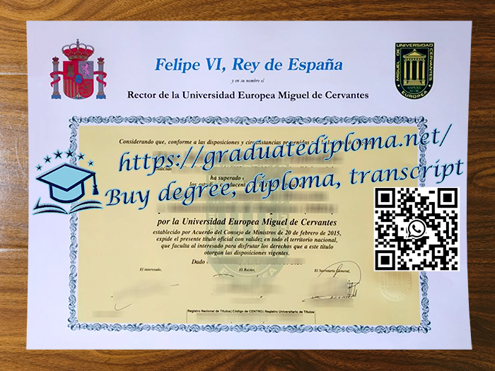 Universidad Europea Miguel de Cervantes degree