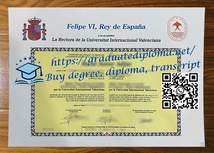 Universidad Internacional de Valencia degree