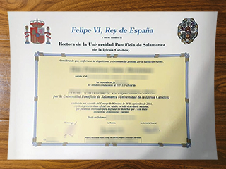 Universidad Pontificia de Salamanca diploma