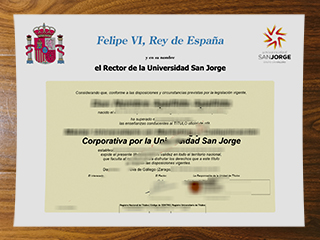 Universidad San Jorge diploma