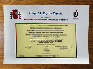 Universidad a Distancia de Madrid diploma