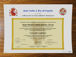 Universidad de Salamanca diploma