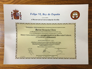 Universidad de Sevilla diploma