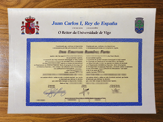 Universidad de Vigo diploma