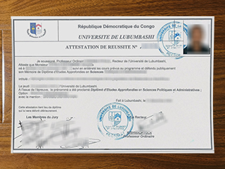 Université de Lubumbashi diploma