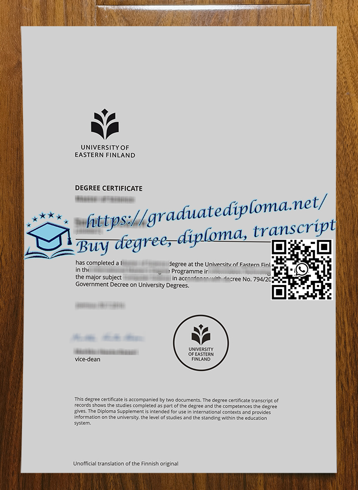 University of Eastern Finland degree