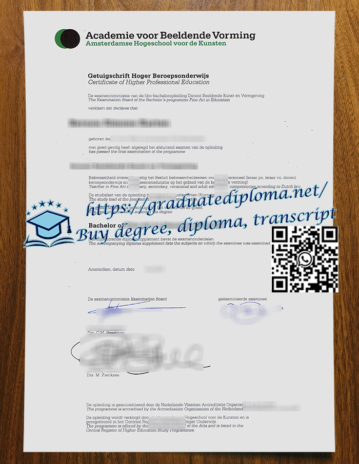 Amsterdamse-Hogeschool-voor-de-Kunsten-degree