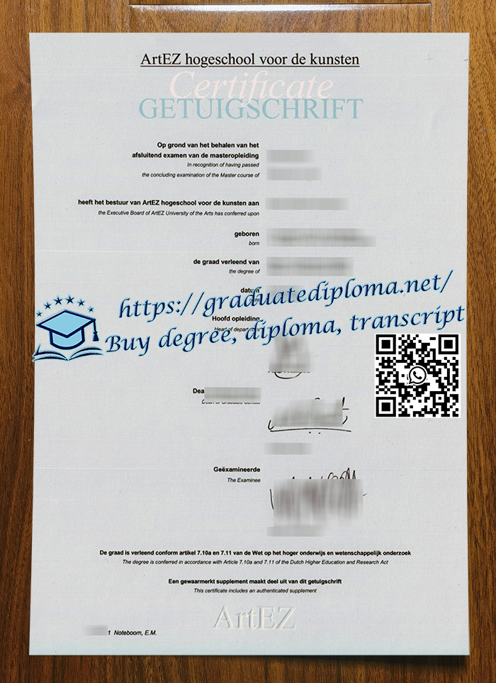 ArtEZ hogeschool voor de kunsten degree
