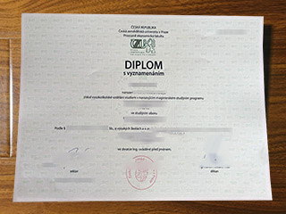 Česká zemědělská univerzita v Praze diploma
