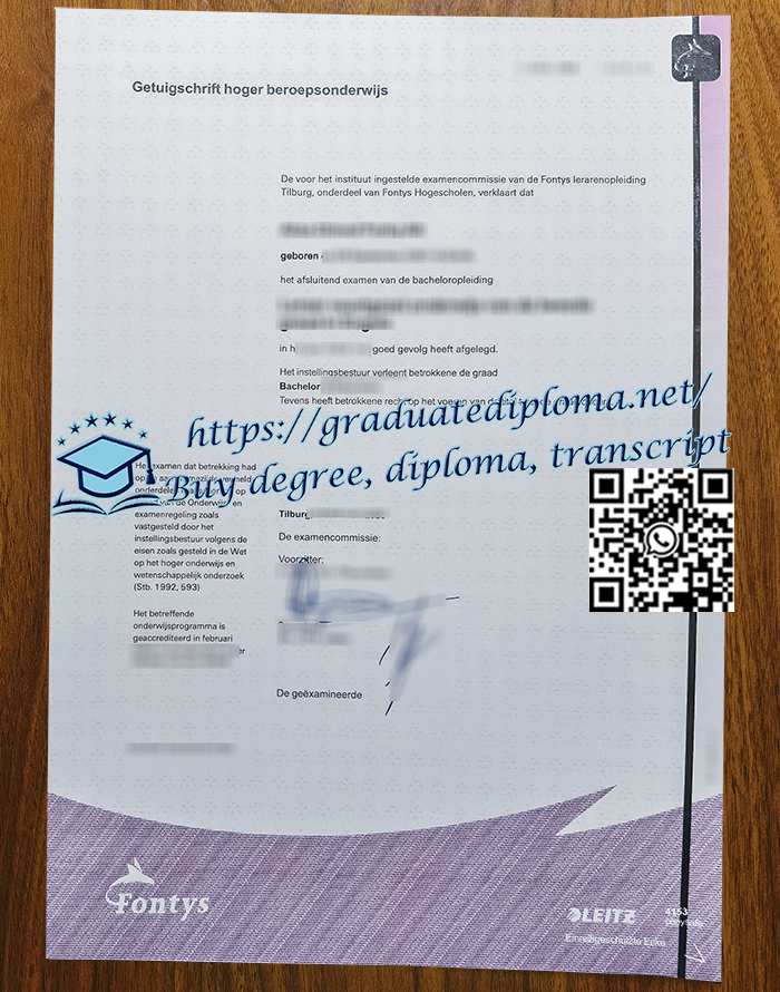 Fontys-Hogeschool-degree