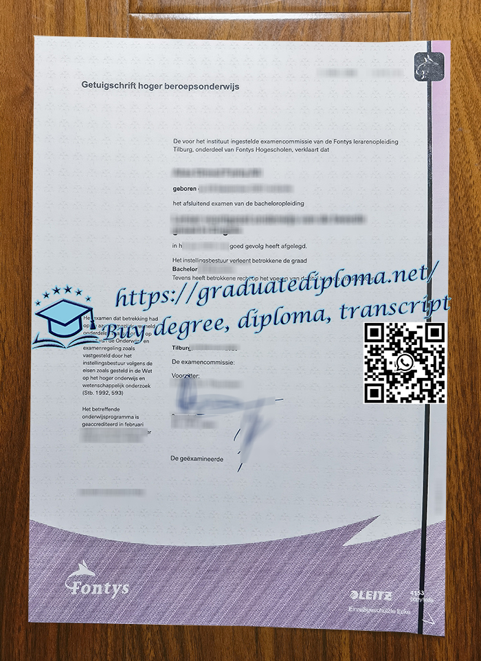 Fontys Hogeschool degree