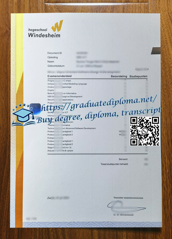 Hogeschool Windesheim transcript