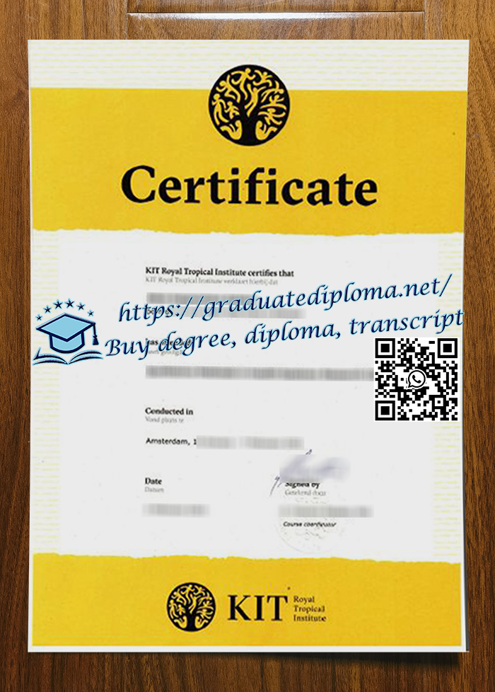 KIT Royal Tropical Institute diploma