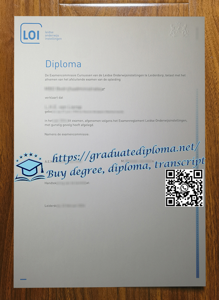 Leidse Onderwijsinstellingen diploma