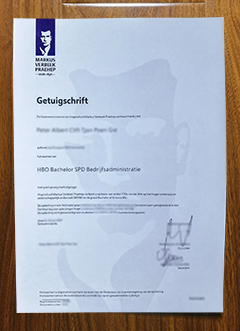 Markus Verbeek Praehep diploma