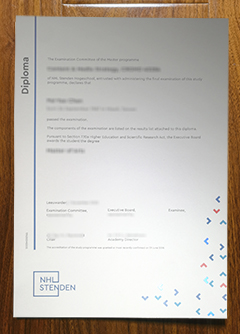 NHL Stenden Hogeschool diploma