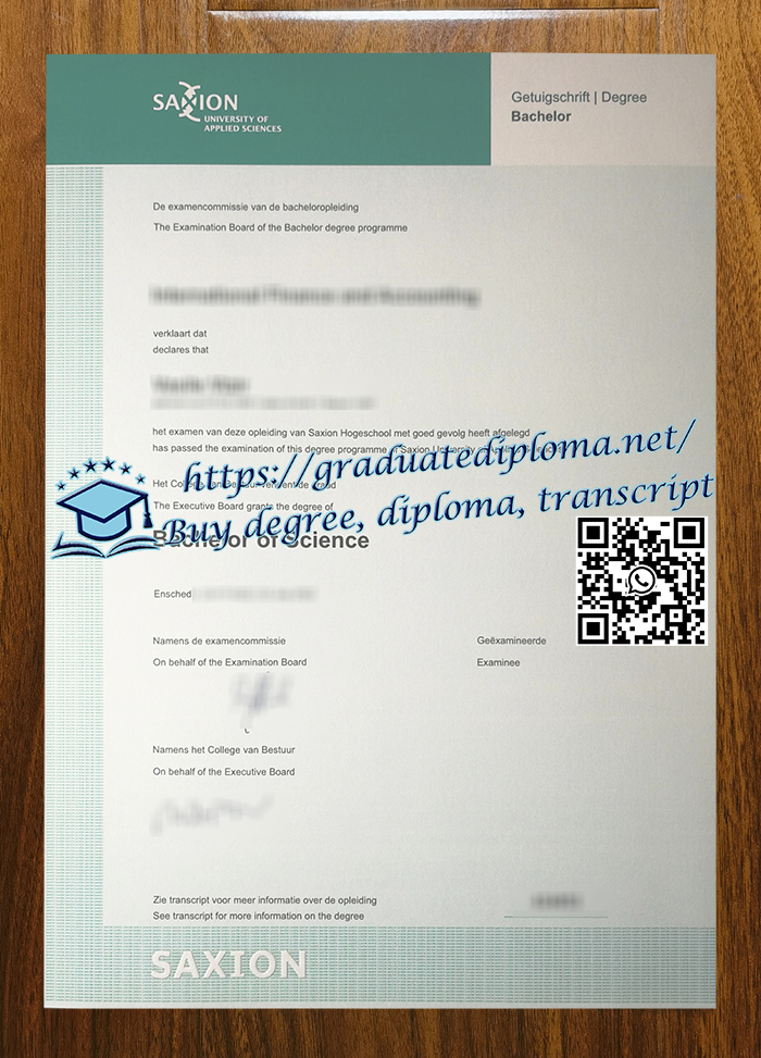 Saxion University of Applied Sciences degree