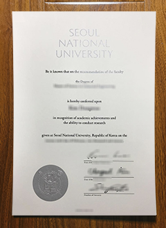Seoul National University diploma