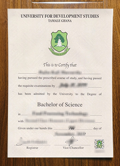 University for Development Studies diploma
